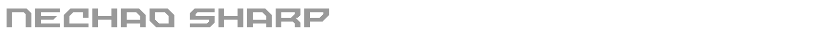 Nechao Sharp font preview